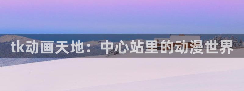 秋叶原动漫天堂：tk动画天地：中心站里的动漫世界